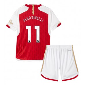Arsenal Gabriel Martinelli #11 Replika Babytøj Hjemmebanesæt Børn 2023-24 Kortærmet (+ Korte bukser)